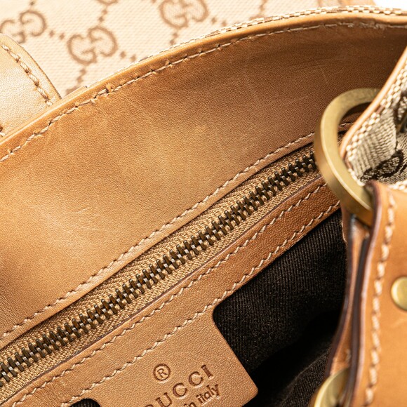 Auth Gucci Gg Brown Beige Canvas Fabric #169984G52B - Picture 7 of 14
